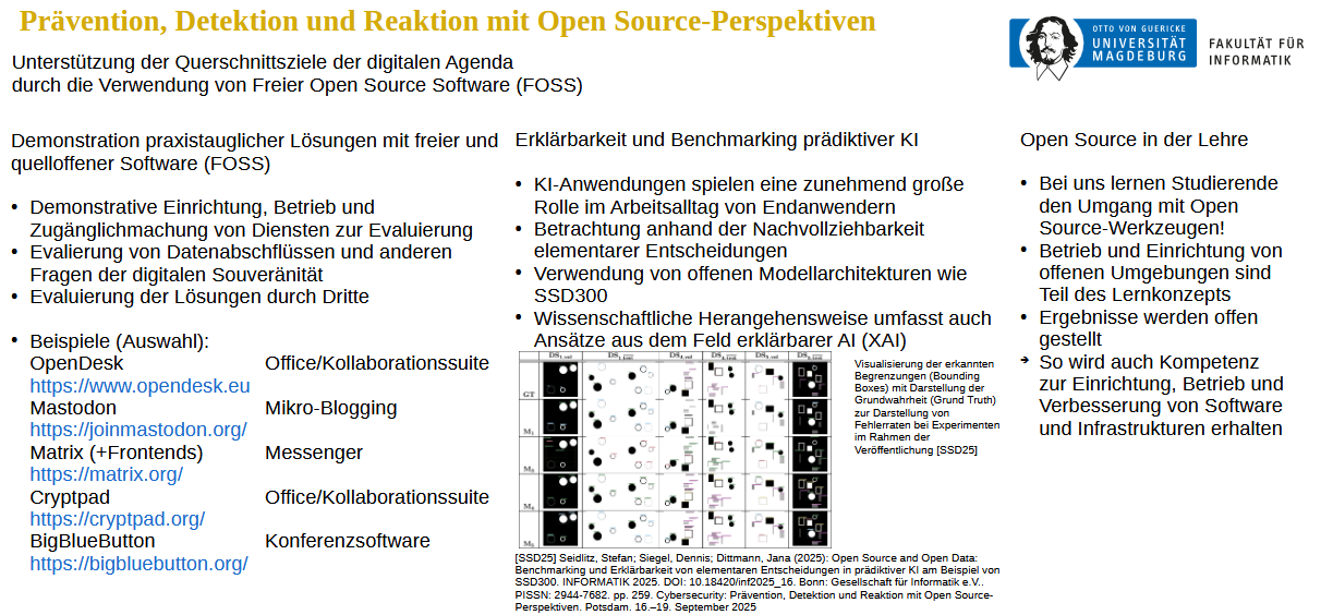 Prävention, Detektion und Reaktion mit Open Source-Perspektiven, Unterstützung der Querschnittsziele der digitalen Agenda durch die Verwendung von Freier Open Source Software (FOSS)
